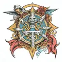 christian crusader  tattoo design idea