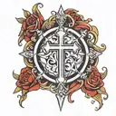 christian crusader  tattoo design idea