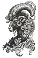 Ram tattoo design idea
