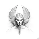 arc angel michael tattoo design idea