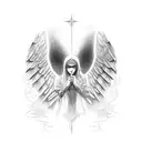arc angel michael tattoo design idea