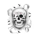 voodoo doll tattoo design idea