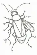 firefly bug tattoo design idea