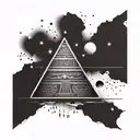 Isis Tattoo with pyramid and other egypt Symbols  tattoo design idea