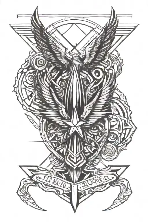 outdoorsy Air Force tattoo design tattoo design idea