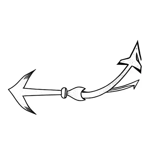 a black anchor on a black background. With name, and date tattoo design idea