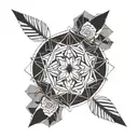 matching couples tattoo tattoo design idea