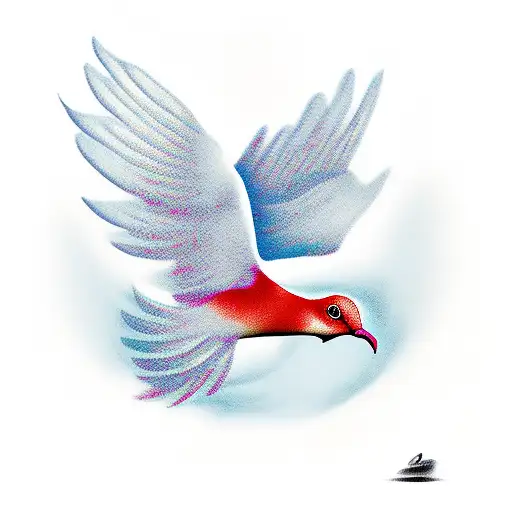 dove, peace tattoo design idea