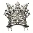 empress crown tattoo design idea