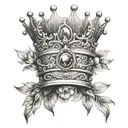 empress crown tattoo design idea