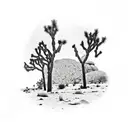 joshua tree tattoo design idea