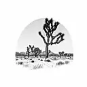 joshua tree tattoo design idea