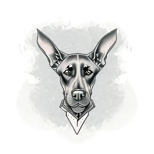 doberman tattoo design idea