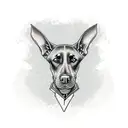 doberman tattoo design idea