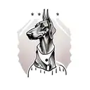 doberman tattoo design idea