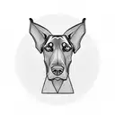 doberman tattoo design idea