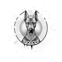 doberman tattoo design idea