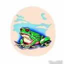 Frog tattoo design idea