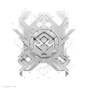 Infinity sign with letters "P", "A" and "J"  tattoo design idea