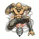 pro wrestling  tattoo design idea