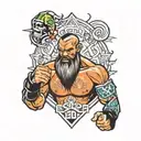 pro wrestling  tattoo design idea