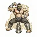 pro wrestling  tattoo design idea