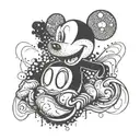Mickey Mouse graffiti style tattoo tattoo design idea
