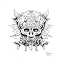 mayan rainforest tattoo design idea