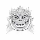 mayan rainforest tattoo design idea