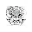 mayan rainforest tattoo design idea
