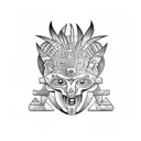 mayan jungle tattoo design idea