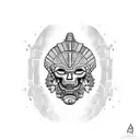 mayan jungle tattoo design idea