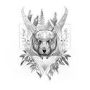 rainforest tattoo design idea