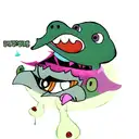 gangster platypus in dripping hood tattoo design idea