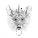 The Xoloitzcuintli tattoo design idea