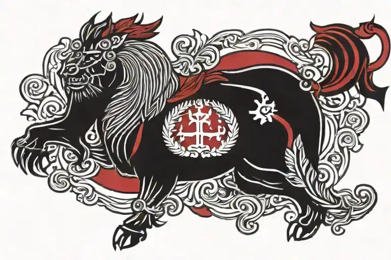 greater albania with skanderbeg arm tattoo tattoo design idea