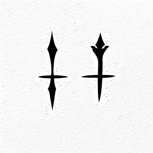 Crossing Swords tattoo design idea