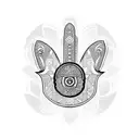 Hamsa Symbol tattoo design idea