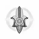Hamsa Symbol tattoo design idea