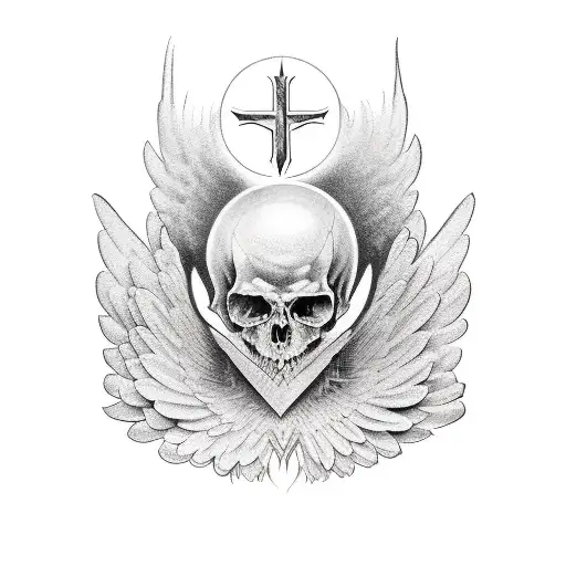 archangel tattoo design idea
