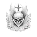 archangel tattoo design idea