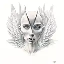 archangel tattoo design idea