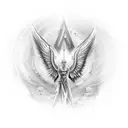 archangel tattoo design idea