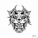 Foo Dog tattoo design idea