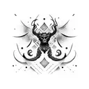 marca de cain tattoo design idea
