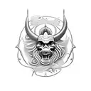 posiedon with trident tattoo design idea