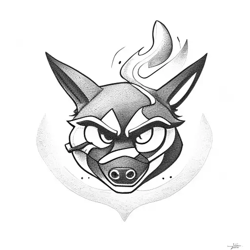 Sly Cooper tattoo design idea