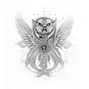 Katarina LOL with chicano style tattoo design idea