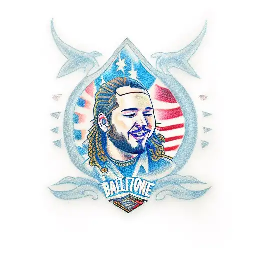 Post Malone  tattoo design idea