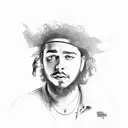 Post Malone  tattoo design idea